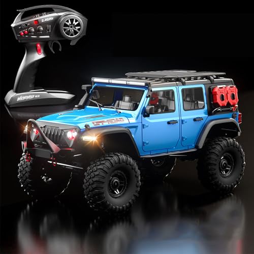 QIYHBVR 1/10 RC Rock Crawler 4X4 RC Monster Truck Offroad-Kletterfahrzeuge Mit Hellem Scheinwerfer RC Kletterfahrzeug Modellspielzeug 2,4 GHz Ferngesteuertes Auto RTR Für Erwachsene, Geschenk QIYHBVR 1/10 RC Rock Crawler 4X4 RC Monster Truck Offroad-Kletterfahrzeuge Mit Hellem Scheinwerfer RC Kletterfahrzeug Modellspielzeug 2,4 GHz Ferngesteuertes Auto RTR Für Erwachsene, Geschenk von QIYHBVR