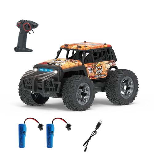 QIYHBVR 1/20 All Terrain RC Car, 15 Km/h Monster Truck, 2,4 GHz Off-Road RC Fahrzeug Mit 2 Batterien, Geeignet Für Erwachsene Und Anfänger, Für Jungen Und Mädchen QIYHBVR 1/20 All Terrain RC Car, 15 Km/h Monster Truck, 2,4 GHz Off-Road RC Fahrzeug Mit 2 Batterien, Geeignet Für Erwachsene Und Anfänger, Für Jungen Und Mädchen von QIYHBVR
