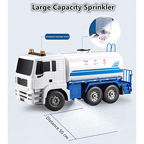 QIYHBVR 1/20 Großes Ferngesteuertes Sprinklerspielzeug Kann Wasser Sprühen Simulation Engineering Automodell Junge Reinigungsauto Outdoor Indoor Auto Spielzeug von QIYHBVR