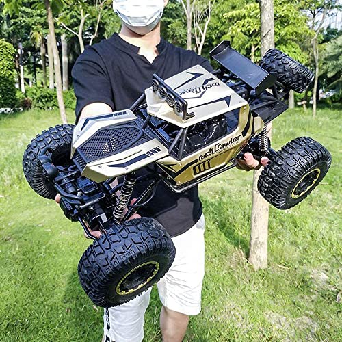 QIYHBVR 1/8 Großes Geländewagen-Fernbedienungsauto Aus Legierung Für Jedes Gelände 45° Bergsteigen RC-Auto 4WD Monster Drift Car 4X4 Unabhängiger Stoßdämpfer Geschenke Für Kinder Und Erwachsene von QIYHBVR
