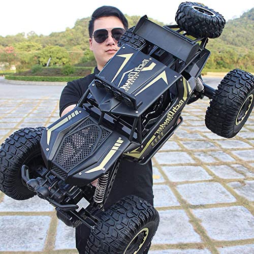 QIYHBVR 1/8 Großes Geländewagen-Fernbedienungsauto Aus Legierung Für Jedes Gelände 45° Bergsteigen RC-Auto 4WD Monster Drift Car 4X4 Unabhängiger Stoßdämpfer Geschenke Für Kinder Und Erwachsene von QIYHBVR