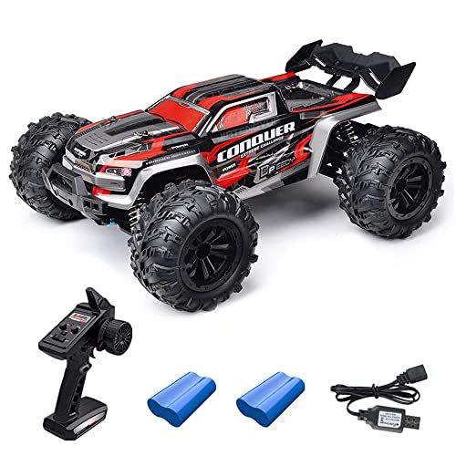 QIYHBVR 1:16 RC Cars Für Erwachsene Kinder, 38 Km/h Hochgeschwindigkeits-Ferngesteuertes Auto, 4WD Hobby Fast RC Trucks, 4x4 Offroad Monster Trucks Für Jungen, 2,4 GHz Elektrofahrzeug Mit 2 Batterien QIYHBVR 1:16 RC Cars Für Erwachsene Kinder, 38 Km/h Hochgeschwindigkeits-Ferngesteuertes Auto, 4WD Hobby Fast RC Trucks, 4x4 Offroad Monster Trucks Für Jungen, 2,4 GHz Elektrofahrzeug Mit 2 Batterien von QIYHBVR