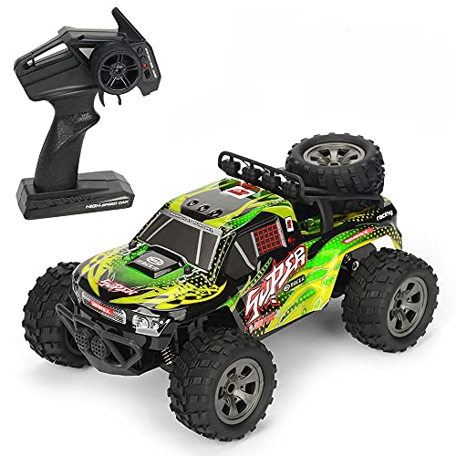 QIYHBVR 1:18 Aufladen Ferngesteuertes Auto 2.4G Drahtlose Fernbedienung Vierwege-Langlauf-Kletterfahrzeug Kinderspielzeugauto Modell Kindergeschenke von QIYHBVR