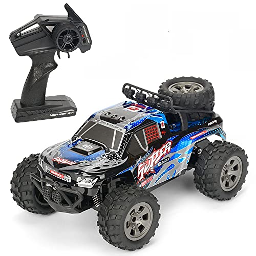 QIYHBVR 1:18 Aufladen Ferngesteuertes Auto 2.4G Drahtlose Fernbedienung Vierwege-Langlauf-Kletterfahrzeug Kinderspielzeugauto Modell Kindergeschenke von QIYHBVR