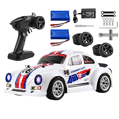 QIYHBVR Ferngesteuerter Auto-LKW, 75 Km/H Hochgeschwindigkeits-RTR-RC-Truck, 2,4-GHz-Funkgesteuertes Elektro-RC-Auto, 4WD-Brushless-Motor-Off-Road-Monster-Truck Mit 2 Batterien Und LED-Leuchten QIYHBVR Ferngesteuerter Auto-LKW, 75 Km/H Hochgeschwindigkeits-RTR-RC-Truck, 2,4-GHz-Funkgesteuertes Elektro-RC-Auto, 4WD-Brushless-Motor-Off-Road-Monster-Truck Mit 2 Batterien Und LED-Leuchten von QIYHBVR