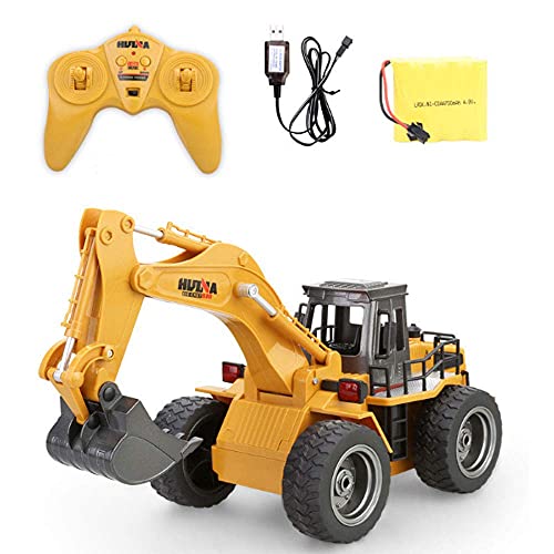 QIYHBVR Ferngesteuerter Bagger RC Spielzeug RC Bagger Spielzeug Bautraktor, 6-Kanal Wiederaufladbarer RC Truck Mit Lichtgeräuschen Für Jungen Mädchen Kinder QIYHBVR Ferngesteuerter Bagger RC Spielzeug RC Bagger Spielzeug Bautraktor, 6-Kanal Wiederaufladbarer RC Truck Mit Lichtgeräuschen Für Jungen Mädchen Kinder von QIYHBVR