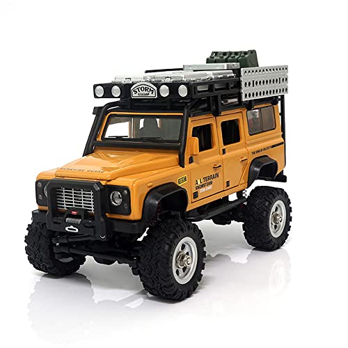 QIYHBVR Ferngesteuerter Monster Truck, 2,4 GHz 4WD Offroad Rock Crawler Vehicle, 1:28 All Terrain Wiederaufladbares Elektrisches Spielzeug Kinder Erwachsene von QIYHBVR