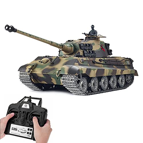QIYHBVR Ferngesteuerter Panzer, Offroad-Crawler Im Maßstab 1:16, 2,4-GHz-Metall-Crawler-Getriebe, Lade-RC-Panzermodus, Simulierter Rauchdrehturm, All-Terrain-RC-Truck Für Kinder Und Erwachsene QIYHBVR Ferngesteuerter Panzer, Offroad-Crawler Im Maßstab 1:16, 2,4-GHz-Metall-Crawler-Getriebe, Lade-RC-Panzermodus, Simulierter Rauchdrehturm, All-Terrain-RC-Truck Für Kinder Und Erwachsene von QIYHBVR