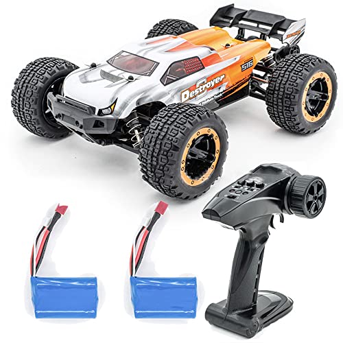 QIYHBVR Ferngesteuertes Auto, Bürstenloses RC-Geländewagen, Elektrischer Ferngesteuerter Offroad-Monstertruck, 2,4-GHz-Funkgerät Im Maßstab 1:16, 4WD, Schnelles 55 Km/h RC-Auto, Mit 2 Wiederaufladbare QIYHBVR Ferngesteuertes Auto, Bürstenloses RC-Geländewagen, Elektrischer Ferngesteuerter Offroad-Monstertruck, 2,4-GHz-Funkgerät Im Maßstab 1:16, 4WD, Schnelles 55 Km/h RC-Auto, Mit 2 Wiederaufladbare von QIYHBVR