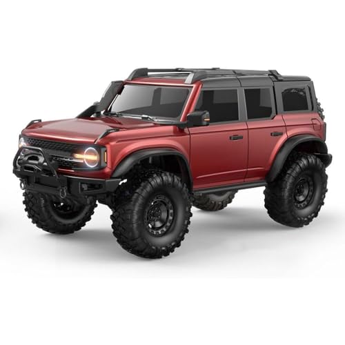 QIYHBVR Ferngesteuertes Auto Im Maßstab 1:10, RC Rock Crawler, 2,4 GHz 4WD Offroad-Ferngesteuerter Truck Mit LED-Licht, All-Terrain-Kletterfahrzeug, Wasserdichtes Outdoor-RC-Auto, Geschenke QIYHBVR Ferngesteuertes Auto Im Maßstab 1:10, RC Rock Crawler, 2,4 GHz 4WD Offroad-Ferngesteuerter Truck Mit LED-Licht, All-Terrain-Kletterfahrzeug, Wasserdichtes Outdoor-RC-Auto, Geschenke von QIYHBVR