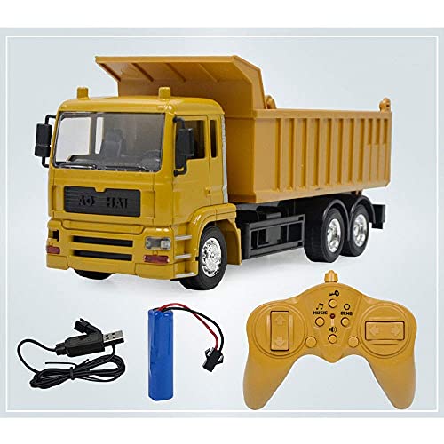 QIYHBVR Ferngesteuertes BAU-Muldenkipper-Spielzeug, 8-Kanal-RC-Muldenkipper-Spielzeug, RC-BAU-LKW-Fahrzeugspielzeug Mit 2 Wiederaufladbaren Batterien Kann 60 Minuten Lang Gespielt Werden QIYHBVR Ferngesteuertes BAU-Muldenkipper-Spielzeug, 8-Kanal-RC-Muldenkipper-Spielzeug, RC-BAU-LKW-Fahrzeugspielzeug Mit 2 Wiederaufladbaren Batterien Kann 60 Minuten Lang Gespielt Werden von QIYHBVR