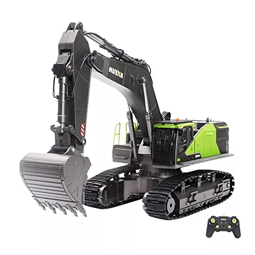 QIYHBVR Ferngesteuertes Bagger-Spielzeug, RC-Bagger Im Maßstab 1:14, 22-Kanal-Upgrade, Voll Funktionsfähige Baufahrzeuge, Wiederaufladbarer RC-LKW Mit Metallschaufel Und Lichtgeräuschen QIYHBVR Ferngesteuertes Bagger-Spielzeug, RC-Bagger Im Maßstab 1:14, 22-Kanal-Upgrade, Voll Funktionsfähige Baufahrzeuge, Wiederaufladbarer RC-LKW Mit Metallschaufel Und Lichtgeräuschen von QIYHBVR