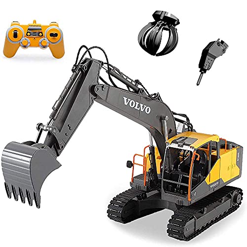 QIYHBVR Ferngesteuertes Bagger-Spielzeug Im Maßstab 1:16 RC-Bagger, Voll Funktionsfähige Baufahrzeuge, Wiederaufladbarer RC-LKW Mit Ersatzteilen, DIY-Bauwagen QIYHBVR Ferngesteuertes Bagger-Spielzeug Im Maßstab 1:16 RC-Bagger, Voll Funktionsfähige Baufahrzeuge, Wiederaufladbarer RC-LKW Mit Ersatzteilen, DIY-Bauwagen von QIYHBVR