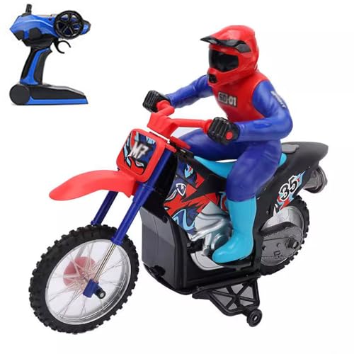 QIYHBVR Ferngesteuertes Motorrad, 20 Km/h Schnelles, Selbstbalancierendes Einrad-Stunt-RC-Motorrad, Motorradspielzeug Im Maßstab 1/10 Mit LED-Taschenlampe, Tolles QIYHBVR Ferngesteuertes Motorrad, 20 Km/h Schnelles, Selbstbalancierendes Einrad-Stunt-RC-Motorrad, Motorradspielzeug Im Maßstab 1/10 Mit LED-Taschenlampe, Tolles von QIYHBVR