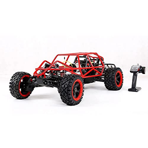 QIYHBVR Große Hobby-RC-Cars, Maßstab 1: 5, 32-CC-Benzinmotor, Schnelles, Ferngesteuertes Hochgeschwindigkeitsauto Für Erwachsene Jungen, 2,4-GHz-Offroad-Monster-RC-Truck, All-Terrain-Rennen von QIYHBVR
