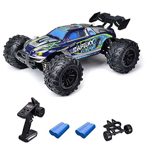 QIYHBVR Große RC-Cars Im Maßstab 1:16, 38 Km/h Hobby-Hochgeschwindigkeits-Ferngesteuertes Auto Für Erwachsene, Jungen, All Terrain 4WD 2,4 GHz Offroad-Monster-RC-Truck Mit 2 Batterien Für Über QIYHBVR Große RC-Cars Im Maßstab 1:16, 38 Km/h Hobby-Hochgeschwindigkeits-Ferngesteuertes Auto Für Erwachsene, Jungen, All Terrain 4WD 2,4 GHz Offroad-Monster-RC-Truck Mit 2 Batterien Für Über von QIYHBVR