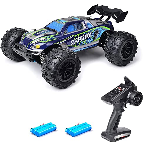 QIYHBVR Hobby Grade Ferngesteuerter LKW Im Maßstab 1:16, Allradantrieb Mit Hoher Geschwindigkeit, 38 Km/h, All Terrains, Elektrisches Spielzeug, Offroad-RC-Fahrzeug Mit 2 Wiederaufladbaren Batterien QIYHBVR Hobby Grade Ferngesteuerter LKW Im Maßstab 1:16, Allradantrieb Mit Hoher Geschwindigkeit, 38 Km/h, All Terrains, Elektrisches Spielzeug, Offroad-RC-Fahrzeug Mit 2 Wiederaufladbaren Batterien von QIYHBVR