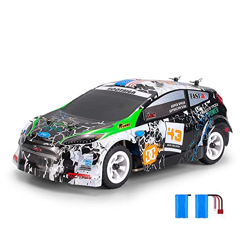 QIYHBVR Hobby RC Cars, 30 Km/h Maßstab 1:28 Schnelles Ferngesteuertes Hochgeschwindigkeitsauto Für Erwachsene Jungen, 4WD 2,4-GHz-Legierungs-Chassis, Offroad-Monster, RC-Truck-Spielzeug von QIYHBVR