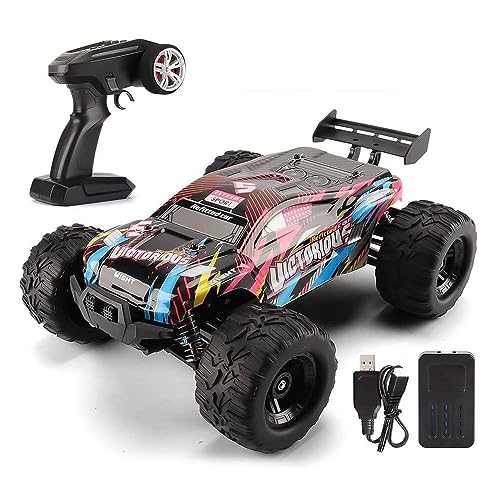QIYHBVR Maßstab 1:16, Geschwindigkeit 30 km/h, Hochgeschwindigkeits-RC-Auto, 4WD-Hochgeschwindigkeits-Elektrospielzeug-Geländewagen, RC-Monstertruck, 2,4 GHz All-Terrain-RC-Geländewagen für Jungen, Ki QIYHBVR Maßstab 1:16, Geschwindigkeit 30 km/h, Hochgeschwindigkeits-RC-Auto, 4WD-Hochgeschwindigkeits-Elektrospielzeug-Geländewagen, RC-Monstertruck, 2,4 GHz All-Terrain-RC-Geländewagen für Jungen, Ki von QIYHBVR