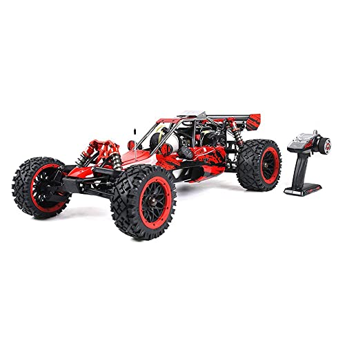 QIYHBVR Maßstab 1:5 Hochgeschwindigkeits-Gasmotor-Offroad-RC-Car 2,4-GHz-Fernsteuerungs-LKW, Funkgesteuerter Offroad-Rennwagen-Monster-Truck Mit 36-cm³-Benzinmotor von QIYHBVR