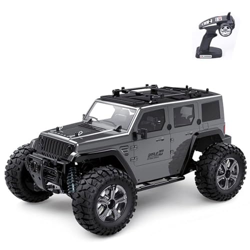 QIYHBVR RC-Auto, 2,4 GHz Geländegängiges RC-Kletter-Geländefahrzeug, 4WD-Hochgeschwindigkeits-RC-Kletterfahrzeug Mit Gerader Brücke, Crawler-RC-Kletterfahrzeug Im Maßstab 1:14, Geschenke Für von QIYHBVR