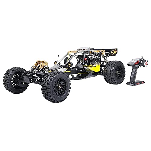 QIYHBVR RC-Auto Im Maßstab 1:5, Ölbetriebenes Hochgeschwindigkeitsfahrzeug Mit 2,4-GHz-Fernbedienung, Geländewagen Mit 36-cm³-Motor Für Erwachsene von QIYHBVR