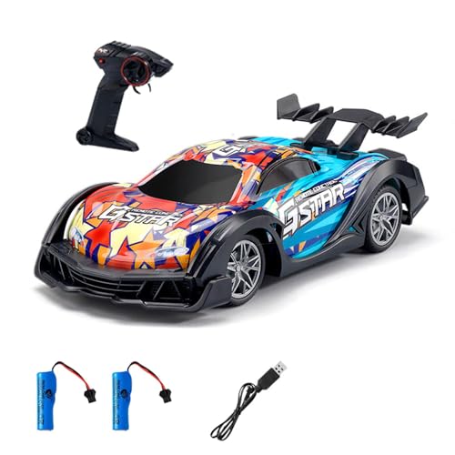 QIYHBVR RC-Autos Im Maßstab 1/18, Drift-RC-Auto, 15 Km/h Hochgeschwindigkeit, 2,4 GHz Elektrofahrzeug, RTR-Ferngesteuerte Autos, Drift-Rennspielzeug Für Erwachsene, Jungen, Geschenke Mit Zwei Batterie QIYHBVR RC-Autos Im Maßstab 1/18, Drift-RC-Auto, 15 Km/h Hochgeschwindigkeit, 2,4 GHz Elektrofahrzeug, RTR-Ferngesteuerte Autos, Drift-Rennspielzeug Für Erwachsene, Jungen, Geschenke Mit Zwei Batterie von QIYHBVR