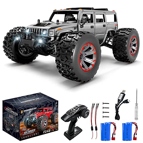 QIYHBVR RC CAR Desert Buggy Im Maßstab 1:10 Mit Alu-Chassis Hochgeschwindigkeits-50 Km/H 4x4 Schnelle Rennwagen RTR Racing 4WD Electric Power 2,4 GHz Funkfernsteuerung Offroad-Truck von QIYHBVR