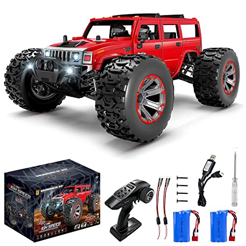 QIYHBVR RC CAR Desert Buggy Im Maßstab 1:10 Mit Alu-Chassis Hochgeschwindigkeits-50 Km/H 4x4 Schnelle Rennwagen RTR Racing 4WD Electric Power 2,4 GHz Funkfernsteuerung Offroad-Truck von QIYHBVR