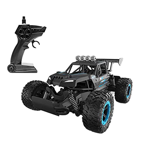 QIYHBVR RC Cars Ferngesteuertes Auto 1:14 Offroad Monster Truck 2WD Geländewagen Kletterfahrzeug LED-Scheinwerfer Rock Crawler, 2,4 GHz All Terrain Hobby Truck, Geschenke Für Jungen Und Erwachsene von QIYHBVR