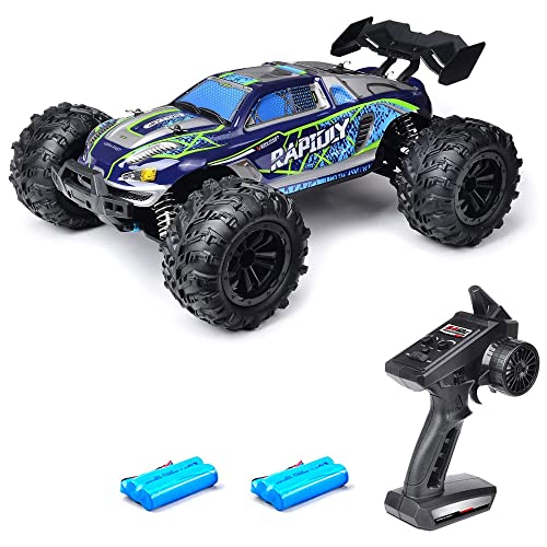 QIYHBVR RC-Cars Im Maßstab 1:16, 40 Km/h Mit LED-Leuchten, RC-LKWs, Ferngesteuertes Auto Für Erwachsene, Hohe Geschwindigkeit, 4WD, Volle Proportionale Drosselklappe, Alle Gelände, Offroad von QIYHBVR