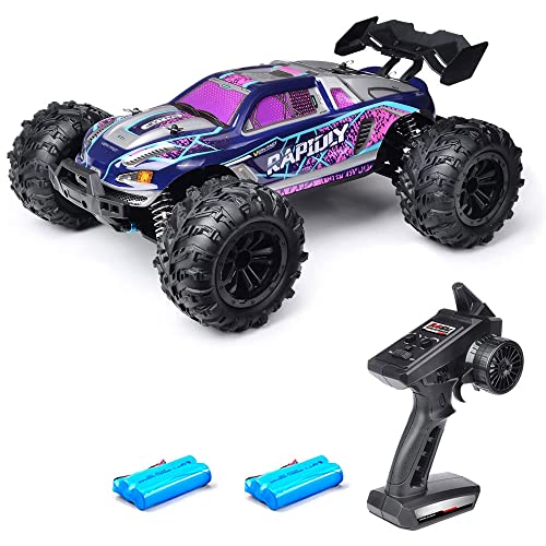 QIYHBVR RC-Cars Im Maßstab 1:16, 40 Km/h Mit LED-Leuchten, RC-LKWs, Ferngesteuertes Auto Für Erwachsene, Hohe Geschwindigkeit, 4WD, Volle Proportionale Drosselklappe, Alle Gelände, Offroad von QIYHBVR