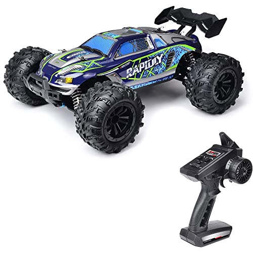QIYHBVR RC-Cars Im Maßstab 1:16, 40 Km/h Mit LED-Leuchten, RC-LKWs, Ferngesteuertes Auto Für Erwachsene, Hohe Geschwindigkeit, 4WD, Volle Proportionale Drosselklappe, Alle Gelände, Offroad von QIYHBVR