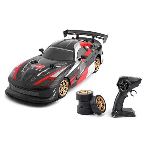 QIYHBVR RC-Drift-Auto, Elektrischer RC-Sportwagen Im Maßstab 1:16 Mit LED-Leuchten Und 2 Reifensätzen, Hochgeschwindigkeits-RC-Rennwagen Mit Allradantrieb, 2,4-GHz-Drift-RC-Sportwagen, Geschenk Für QIYHBVR RC-Drift-Auto, Elektrischer RC-Sportwagen Im Maßstab 1:16 Mit LED-Leuchten Und 2 Reifensätzen, Hochgeschwindigkeits-RC-Rennwagen Mit Allradantrieb, 2,4-GHz-Drift-RC-Sportwagen, Geschenk Für von QIYHBVR