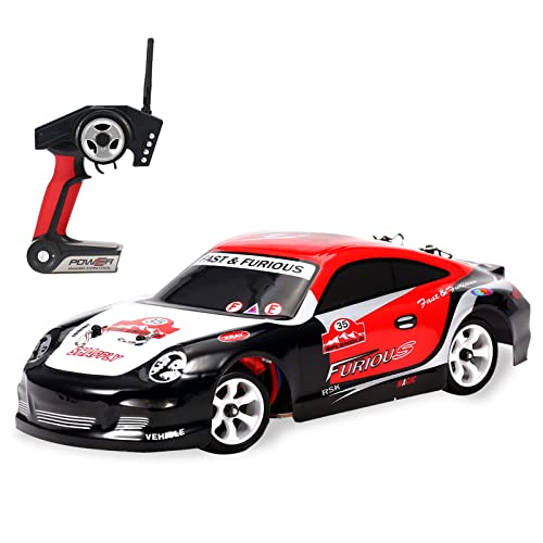 QIYHBVR RC-Drift-Auto, Geschwindigkeit 30 km/h, 4WD-Hochgeschwindigkeits-RC-Rallye-Auto, mit Alu-Chassis, RC-Rennwagen im Maßstab 1:28, 2,4 GHz elektrischer RC-Sportwagen, geeignet als Geschenk für Er QIYHBVR RC-Drift-Auto, Geschwindigkeit 30 km/h, 4WD-Hochgeschwindigkeits-RC-Rallye-Auto, mit Alu-Chassis, RC-Rennwagen im Maßstab 1:28, 2,4 GHz elektrischer RC-Sportwagen, geeignet als Geschenk für Er von QIYHBVR