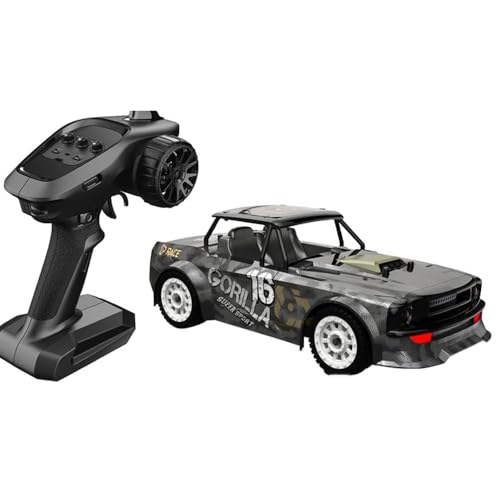 QIYHBVR RC Drift Car, Geschwindigkeit 30 km/h 4WD Hochgeschwindigkeits-RC-Rennwagen, RC-Drift-Sportwagen im Maßstab 1:16, 2,4 GHz elektrischer RC-Rennwagen, 2 Batterien, geeignet als Geschenk für Erwa QIYHBVR RC Drift Car, Geschwindigkeit 30 km/h 4WD Hochgeschwindigkeits-RC-Rennwagen, RC-Drift-Sportwagen im Maßstab 1:16, 2,4 GHz elektrischer RC-Rennwagen, 2 Batterien, geeignet als Geschenk für Erwa von QIYHBVR