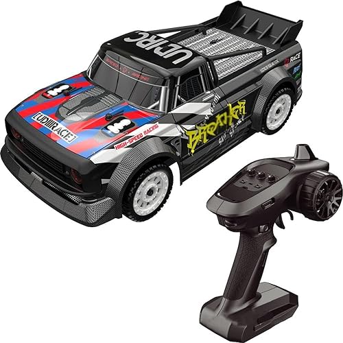 QIYHBVR RC Drift Car, Geschwindigkeit 30 km/h 4WD Hochgeschwindigkeits-RC-Rennwagen, RC-Drift-Sportwagen im Maßstab 1:16, 2,4 GHz elektrischer RC-Rennwagen, 2 Batterien, geeignet als Geschenk für Erwa QIYHBVR RC Drift Car, Geschwindigkeit 30 km/h 4WD Hochgeschwindigkeits-RC-Rennwagen, RC-Drift-Sportwagen im Maßstab 1:16, 2,4 GHz elektrischer RC-Rennwagen, 2 Batterien, geeignet als Geschenk für Erwa von QIYHBVR