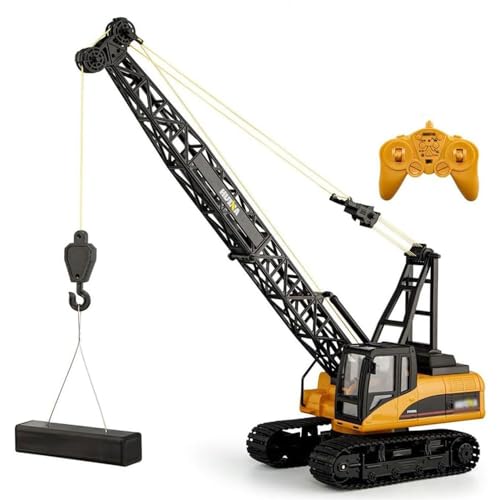 QIYHBVR RC Engineering Truck, 15-Kanal-RC-Turmdrehkran Mit Lichtern Und Geräuschen, 2,4 GHz Elektrischer RC-Turmdrehkran Mit Legierungshaken, RC-Turmdrehkran Im Maßstab 1:14, Geschenk Für Erwachsene QIYHBVR RC Engineering Truck, 15-Kanal-RC-Turmdrehkran Mit Lichtern Und Geräuschen, 2,4 GHz Elektrischer RC-Turmdrehkran Mit Legierungshaken, RC-Turmdrehkran Im Maßstab 1:14, Geschenk Für Erwachsene von QIYHBVR