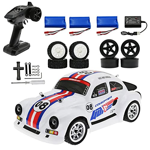 QIYHBVR RC-Rennwagen, 2,4-GHz-Hochgeschwindigkeits-Fernsteuerungsauto, 1:16 4WD-Spielzeugautos, Buggy Für Jungen Und Angel Eye-Scheinwerfer, Mädchen Mit Bürstenlosem Motor, Für Auto, Geschenk Für von QIYHBVR