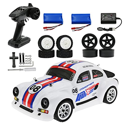 QIYHBVR RC-Rennwagen, 2,4-GHz-Hochgeschwindigkeits-Fernsteuerungsauto, 1:16 4WD-Spielzeugautos, Buggy Für Jungen Und Angel Eye-Scheinwerfer, Mädchen Mit Bürstenlosem Motor, Für Auto, Geschenk Für von QIYHBVR