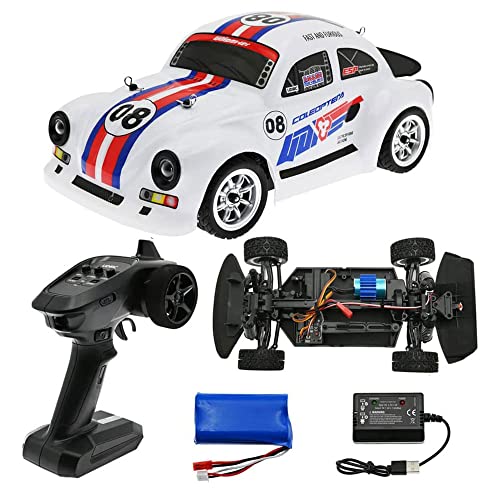 QIYHBVR RC-Rennwagen, 2,4-GHz-Hochgeschwindigkeits-Fernsteuerungsauto, 1:16 4WD-Spielzeugautos, Buggy Für Jungen Und Angel Eye-Scheinwerfer, Mädchen Mit Bürstenlosem Motor, Für Auto, Geschenk Für von QIYHBVR