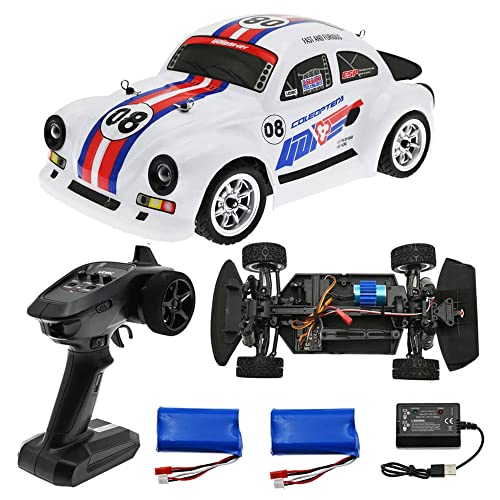QIYHBVR RC-Rennwagen, 2,4-GHz-Hochgeschwindigkeits-Fernsteuerungsauto, 1:16 4WD-Spielzeugautos, Buggy Für Jungen Und Angel Eye-Scheinwerfer, Mädchen Mit Bürstenlosem Motor, Für Auto, Geschenk Für von QIYHBVR
