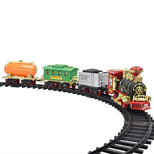 QIYHBVR Simulations-Retro-Eisenbahnset – Elektrisches Eisenbahnspielzeug Für Jungen Und Mädchen Mit Rauch, Licht Und Ton, Eisenbahnbausätze, Kinder Ab 3, 4, 5, 6, 7 Und 8 Jahre QIYHBVR Simulations-Retro-Eisenbahnset – Elektrisches Eisenbahnspielzeug Für Jungen Und Mädchen Mit Rauch, Licht Und Ton, Eisenbahnbausätze, Kinder Ab 3, 4, 5, 6, 7 Und 8 Jahre von QIYHBVR