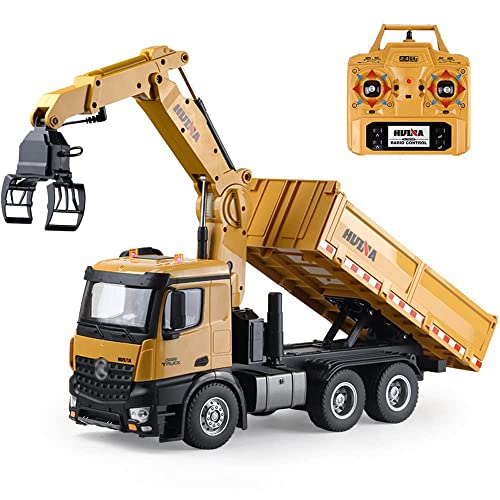 QIYHBVR Superstarker, Voll Funktionsfähiger, Professioneller 26-Kanal-Fernbedienungsbagger, Holzgreifer-Spielzeug, 1/14-Simulation, Ferngesteuerter Holzgreifer-Muldenkipper QIYHBVR Superstarker, Voll Funktionsfähiger, Professioneller 26-Kanal-Fernbedienungsbagger, Holzgreifer-Spielzeug, 1/14-Simulation, Ferngesteuerter Holzgreifer-Muldenkipper von QIYHBVR