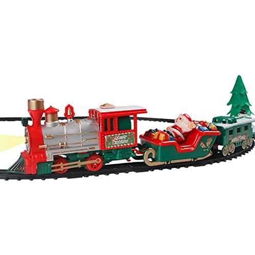 QIYHBVR Weihnachtliches Elektrisches Zugset Mit Ton Und Licht, Zugspielzeug, Güterwagen Und Gleisen, Spielzeugzug Mit Zwei Gleisverbindungsmethoden Für Kinder Jungen Im Alter Von 3 4 5 6 7 8 Jahren QIYHBVR Weihnachtliches Elektrisches Zugset Mit Ton Und Licht, Zugspielzeug, Güterwagen Und Gleisen, Spielzeugzug Mit Zwei Gleisverbindungsmethoden Für Kinder Jungen Im Alter Von 3 4 5 6 7 8 Jahren von QIYHBVR
