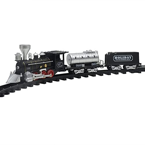 QIYHBVR Weihnachtseisenbahn-Set, Eisenbahn-Spielzeug-Set, Erhöhtes Gleis Mit Personenwagen, Gleisen, Eisenbahnbausätzen Mit Licht, Einfach Zusammenzubauendes Elektrisches Eisenbahn-Set Für Kinder QIYHBVR Weihnachtseisenbahn-Set, Eisenbahn-Spielzeug-Set, Erhöhtes Gleis Mit Personenwagen, Gleisen, Eisenbahnbausätzen Mit Licht, Einfach Zusammenzubauendes Elektrisches Eisenbahn-Set Für Kinder von QIYHBVR