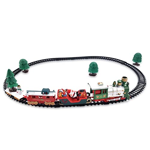 QIYHBVR Weihnachtszug-Set, Spielzeug Rund Um Den Baum, Elektrischer Eisenbahnzug Mit Lokomotive, Waggons Und Gleisen, Mit Lichtern Und Geräuschen, Weihnachtliches Geschenk Für Kinder QIYHBVR Weihnachtszug-Set, Spielzeug Rund Um Den Baum, Elektrischer Eisenbahnzug Mit Lokomotive, Waggons Und Gleisen, Mit Lichtern Und Geräuschen, Weihnachtliches Geschenk Für Kinder von QIYHBVR
