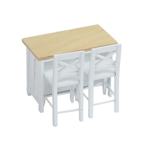QIYUDUOLA 1/12 Miniatur-Puppenhäuser Möbel Metall Pub Tisch und Stuhl Set für Puppenhäuser Dekoration QIYUDUOLA 1/12 Miniatur-Puppenhäuser Möbel Metall Pub Tisch und Stuhl Set für Puppenhäuser Dekoration von QIYUDUOLA