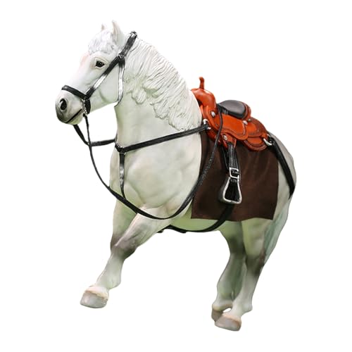 QIYUDUOLA 1/12 Pack Pferd Modell Figur Actionfigur mit Geschirr Puppenhäuser Zubehör Display Dekoration QIYUDUOLA 1/12 Pack Pferd Modell Figur Actionfigur mit Geschirr Puppenhäuser Zubehör Display Dekoration von QIYUDUOLA