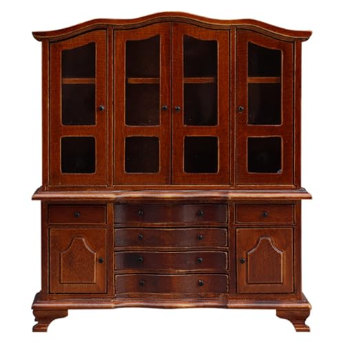 QIYUDUOLA 1/12 Puppenhäuser Miniaturvitrine mit funktionaler Schubladentür Seitenschrank Puppenhäuser Möbel Zubehör QIYUDUOLA 1/12 Puppenhäuser Miniaturvitrine mit funktionaler Schubladentür Seitenschrank Puppenhäuser Möbel Zubehör von QIYUDUOLA